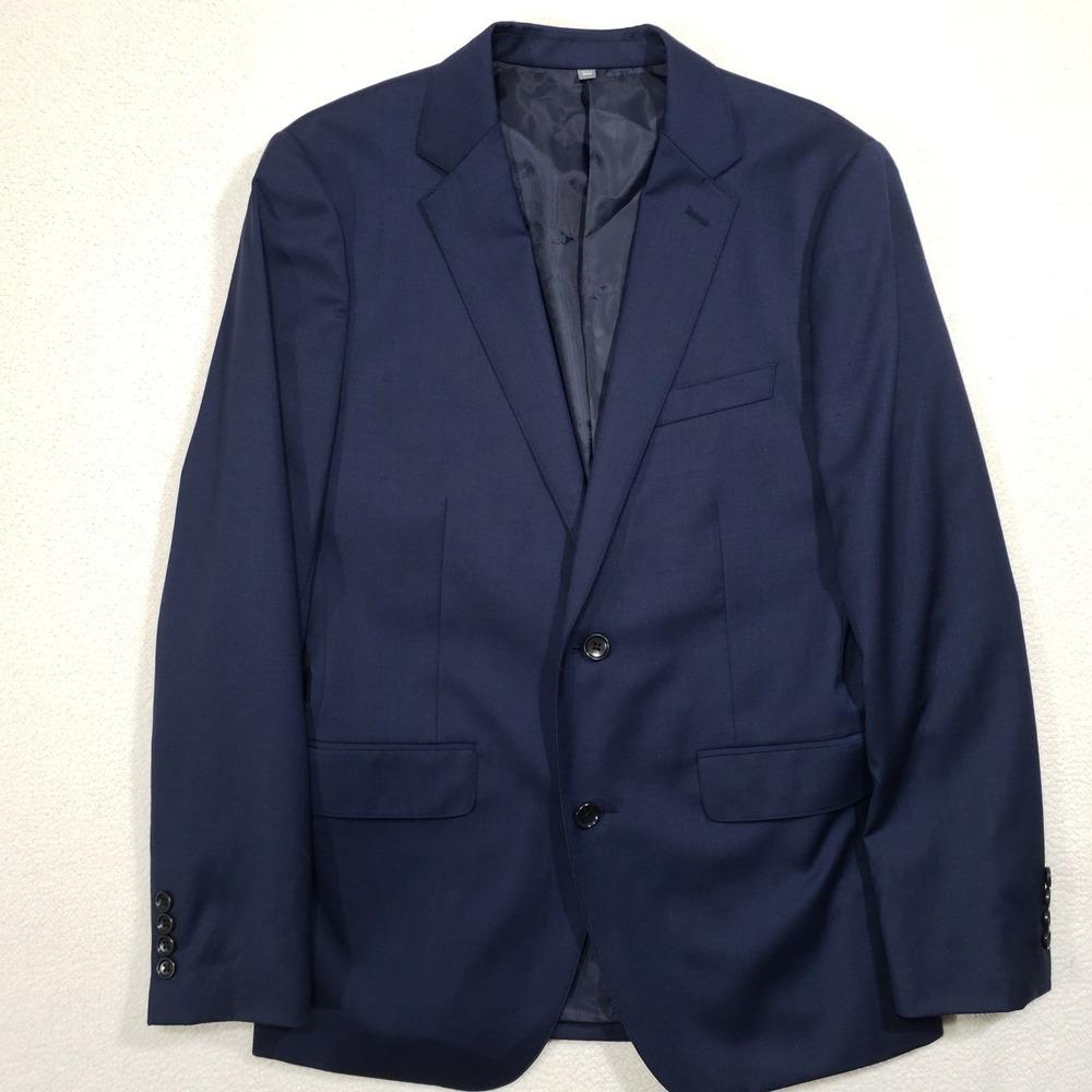 Bonobos Blazer Mens 38R Navy Blue Slim Fit Wool Jetsetter Sport Coat Suit Jacket
